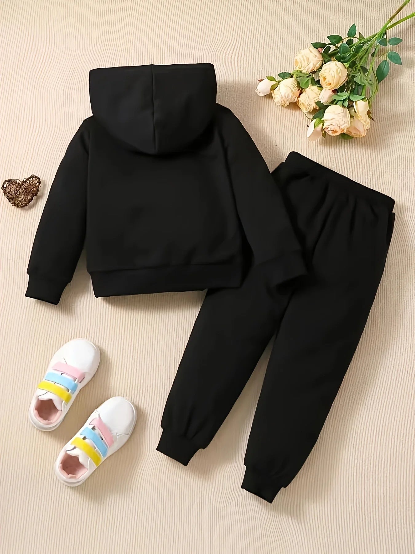 Baby Girl DADDY'S GIRL Letter Pattern Hoodie+Casual Pants Spring and Autumn Sports Set