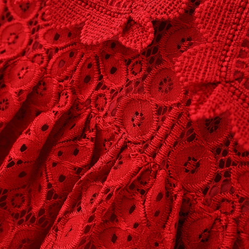 Spring Autumn Toddler Girl Clothes Korean Fashion Doll Collar Long Sleeve Lace Baby 1St Birthday Dresses Princess Dress BC050