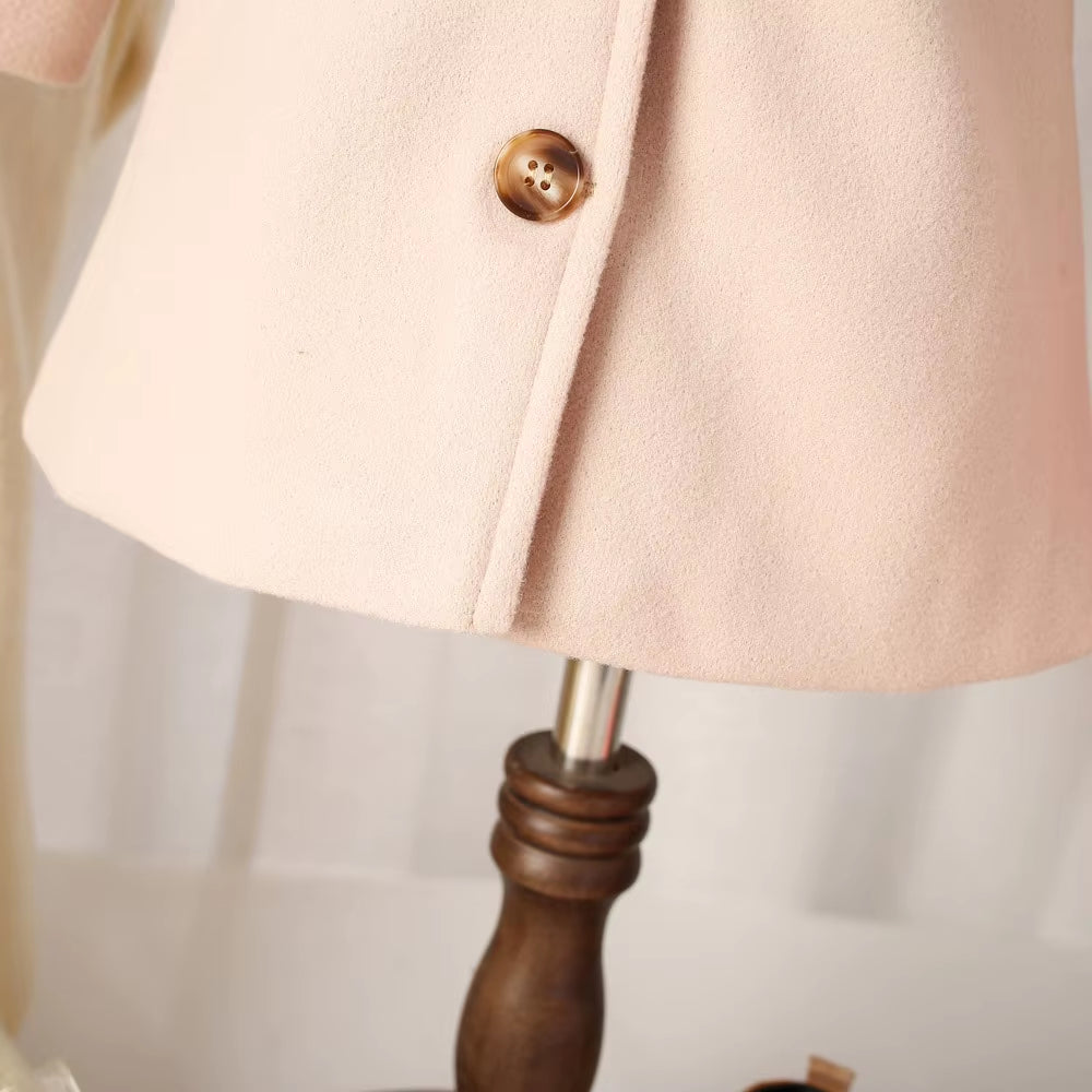 Autumn Winter Baby Clothes for Girl Classic Beige Coat for Baby Girl Korean Outfit