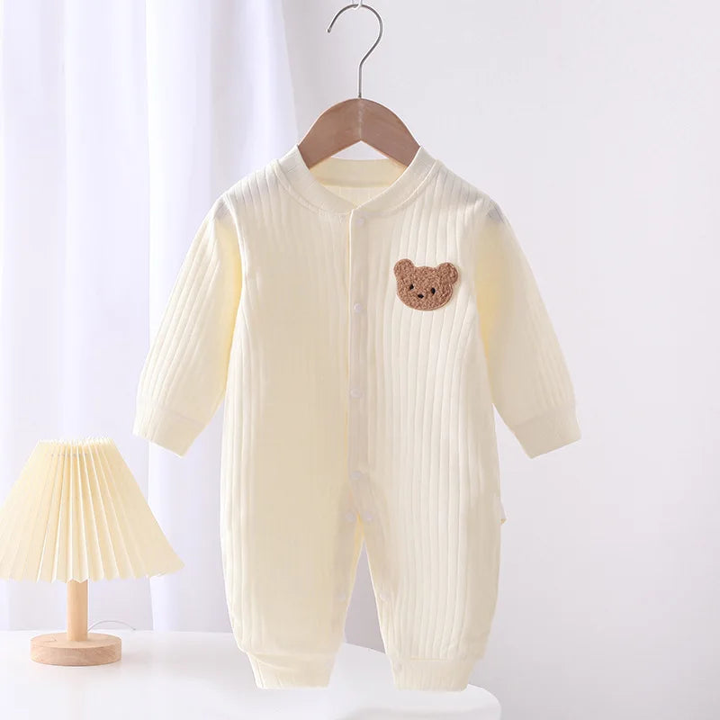 Infant Baby Girls Boys Knitted Jumpsuit Toddler Long Sleeved Knitting Romper