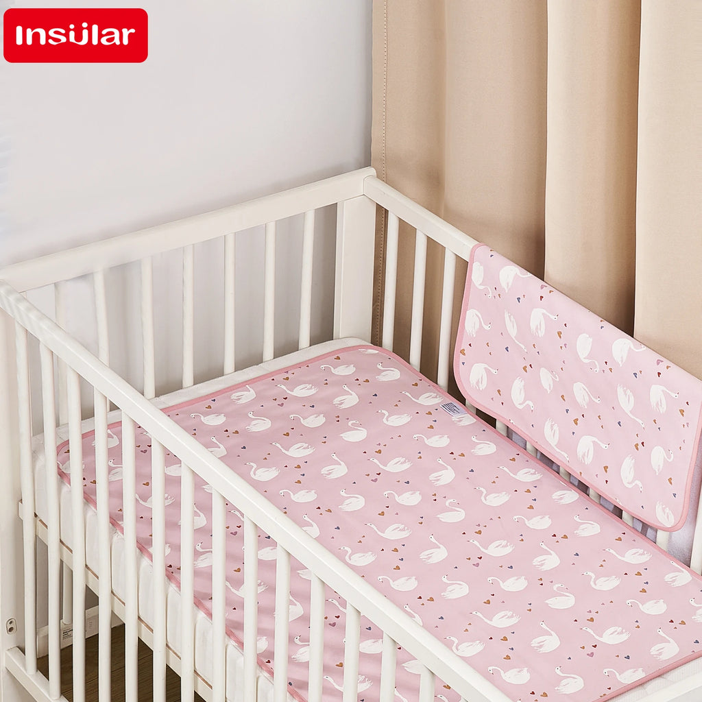 Crib Sheet and Waterproof Baby Protector: Double-Sided