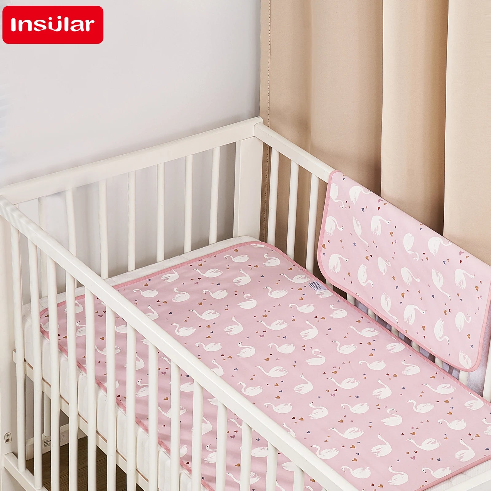 Crib Sheet and Waterproof Baby Protector: Double-Sided