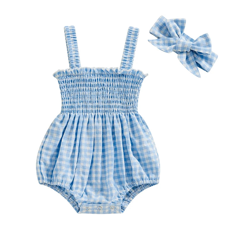 Infant Baby Girl Bodysuit with Headband
