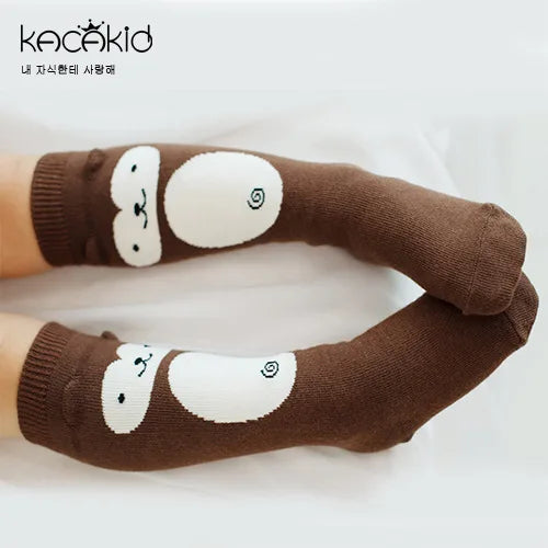 1 Pair Unisex Lovely Baby Socks Knee Girl Boy Baby Toddler Socks Cute Cartoon Animal Kids Socks Infant Soft Cotton Socks 0-24M