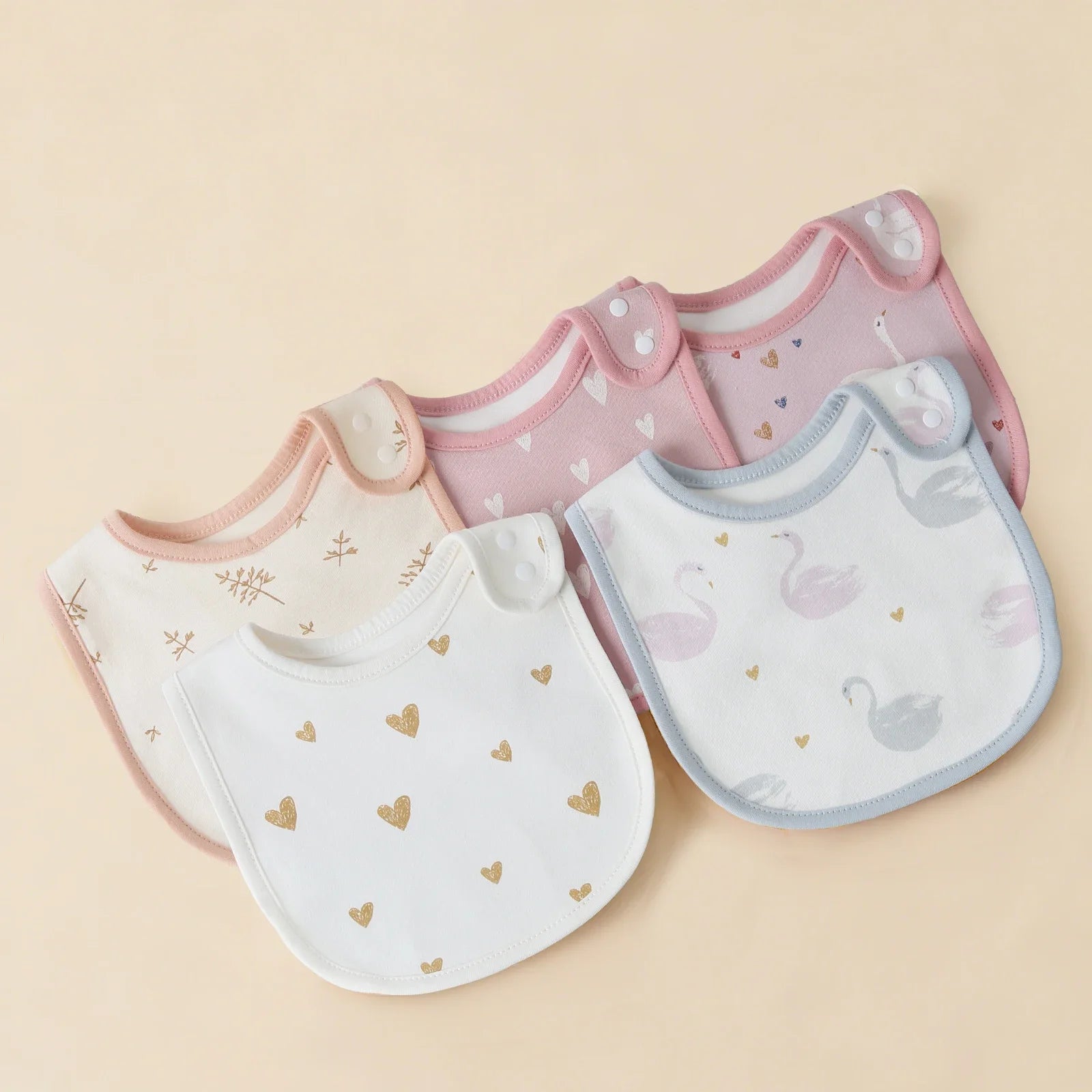 5 Pcs/set Baby Bibs