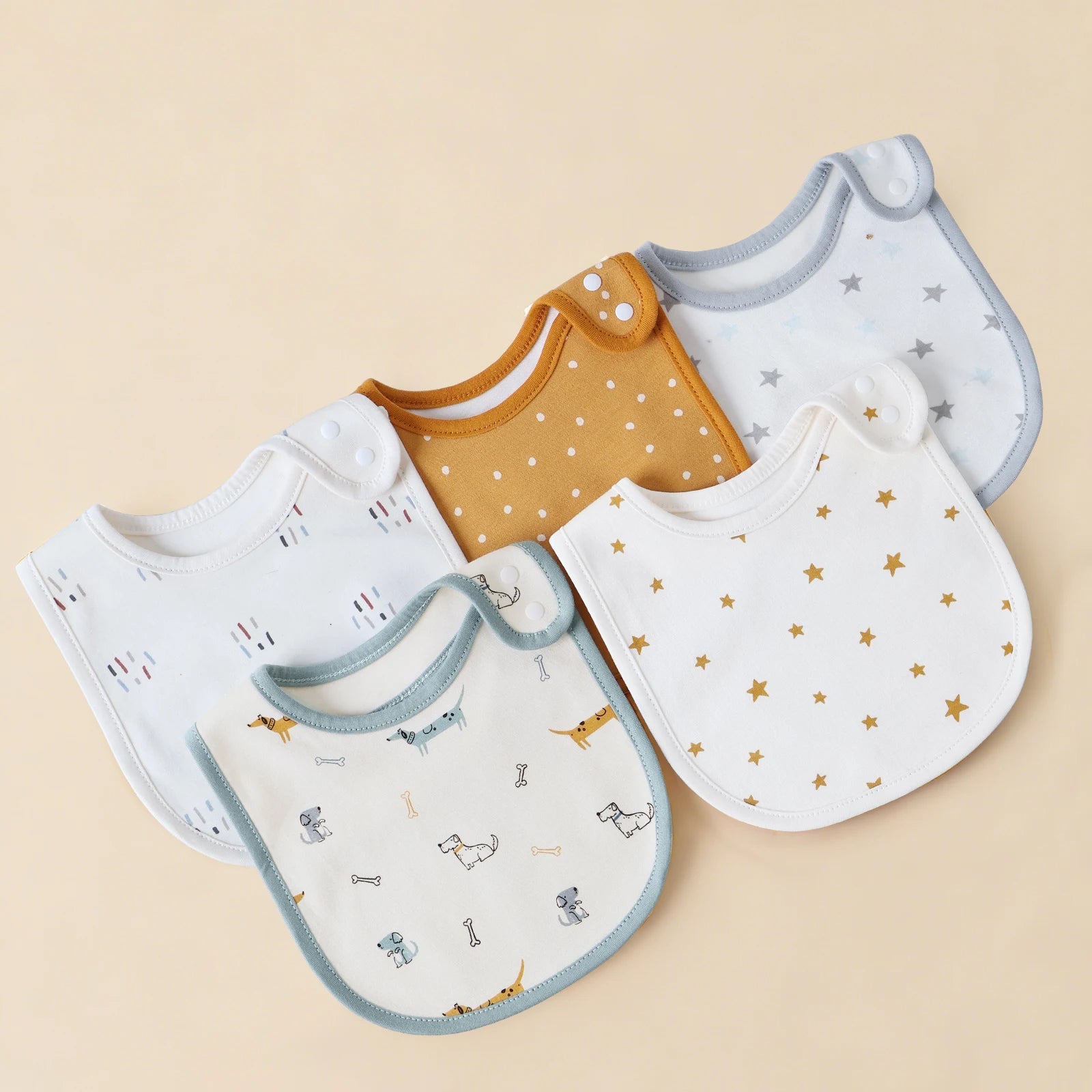 5 Pcs/set Baby Bibs