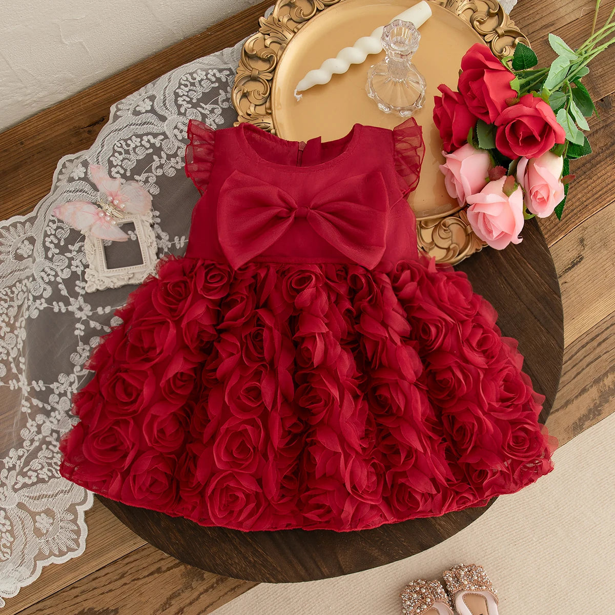 princess dress 3 year old Pink Princess Dress Costume For Toddler Girls 3