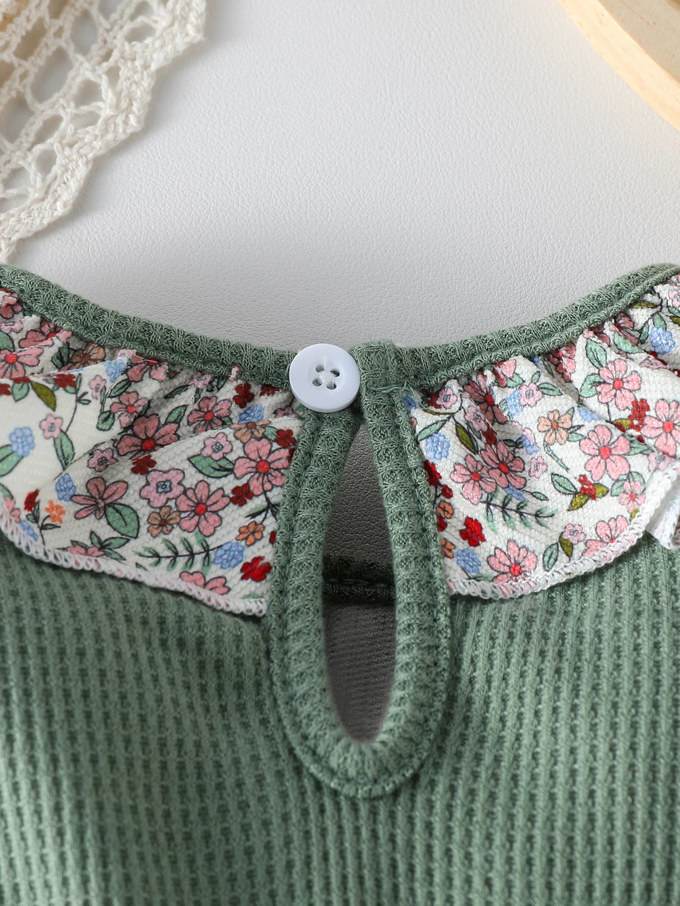 Baby New Girls' Dre Ss Fashion Cute Doll Neck Flower Print Dress Children'S Girls Long Sleeve Princess Dress for All Seasons