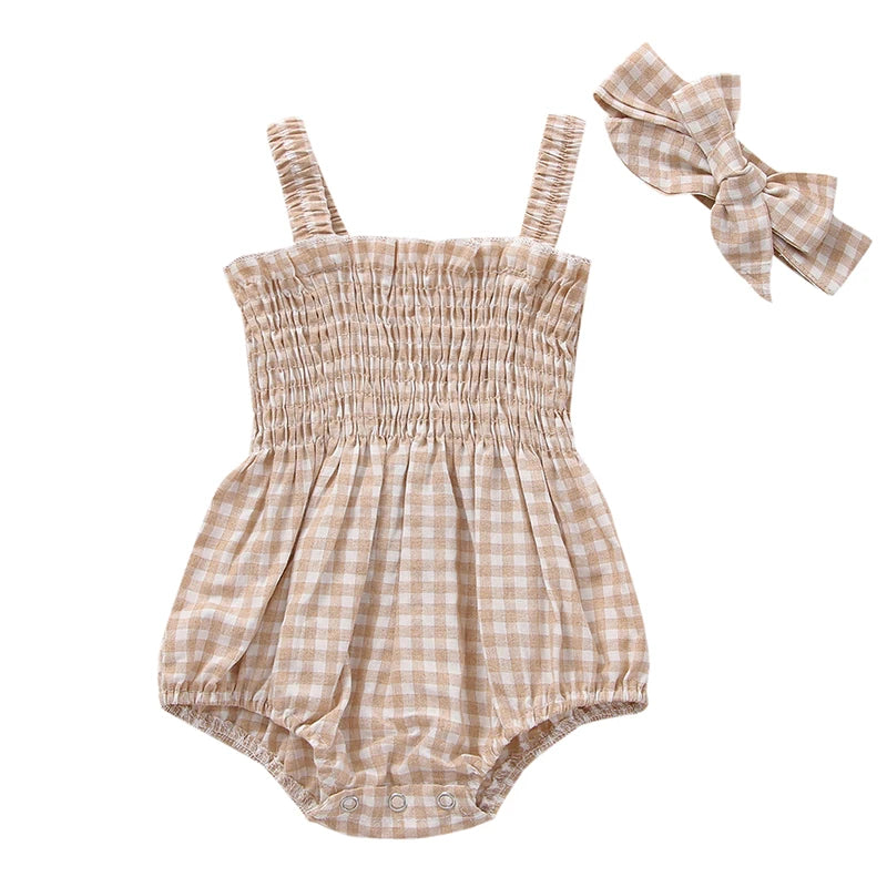 Infant Baby Girl Bodysuit with Headband