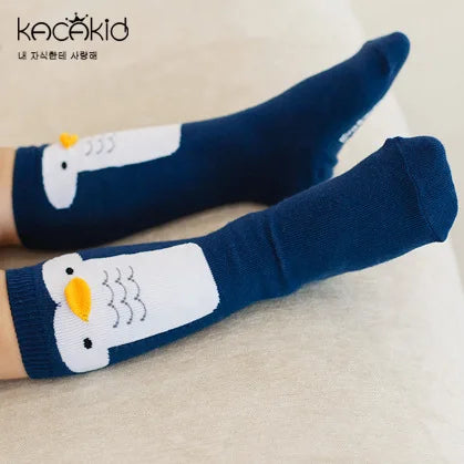 1 Pair Unisex Lovely Baby Socks Knee Girl Boy Baby Toddler Socks Cute Cartoon Animal Kids Socks Infant Soft Cotton Socks 0-24M