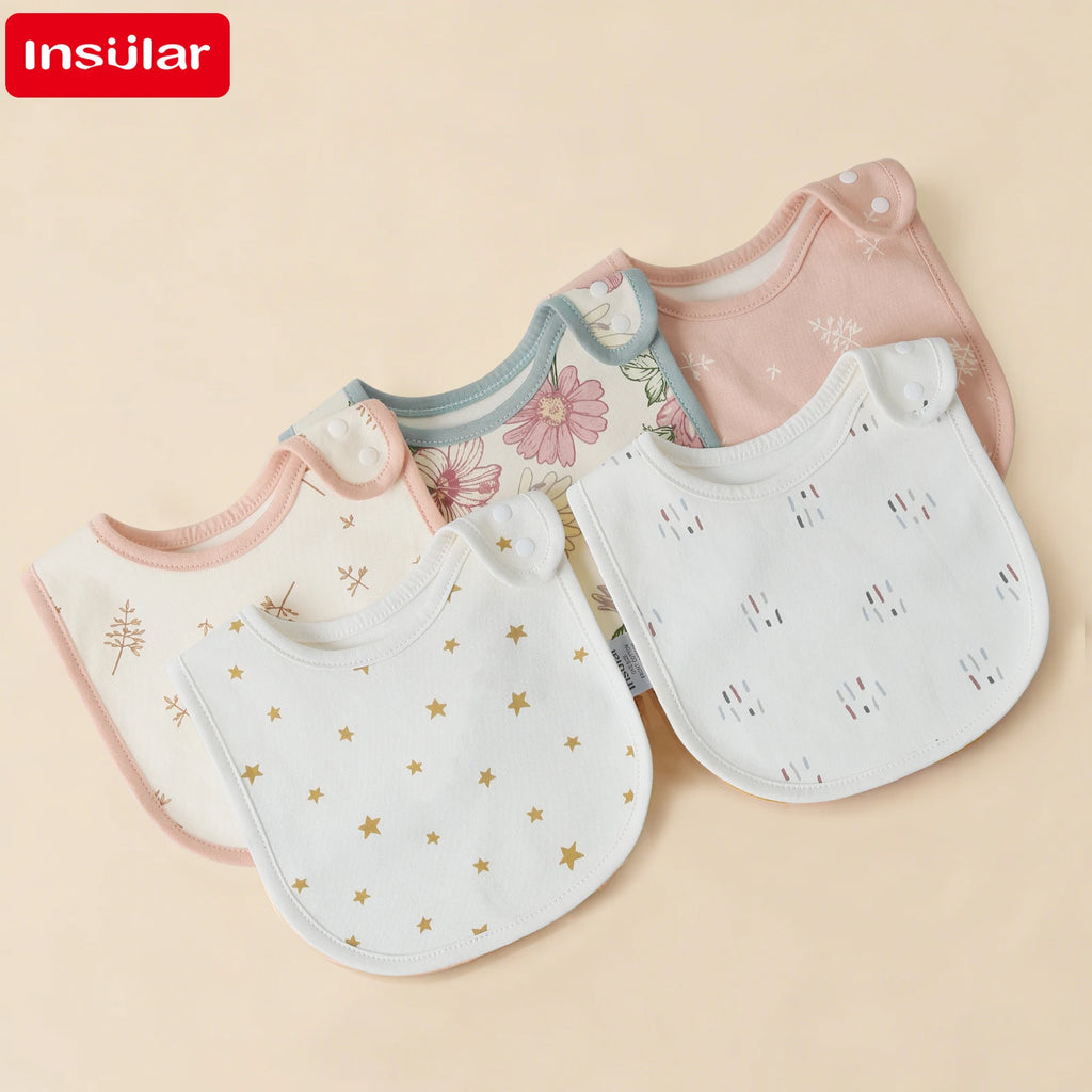 5 Pcs/set Baby Bibs