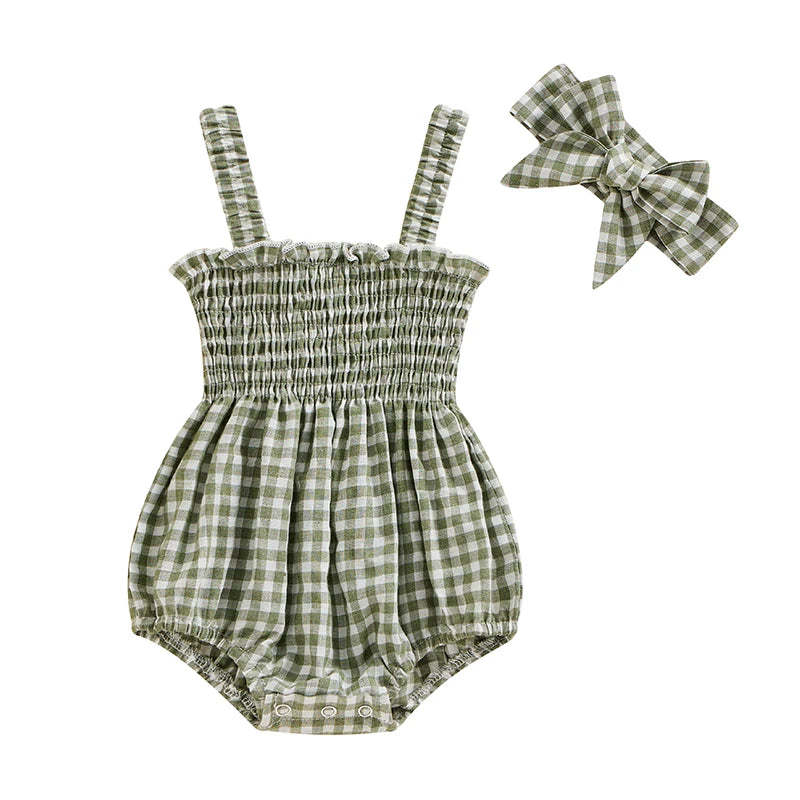 Infant Baby Girl Bodysuit with Headband