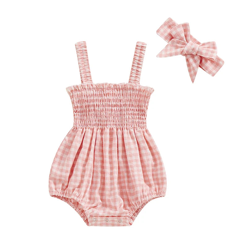 Infant Baby Girl Bodysuit with Headband