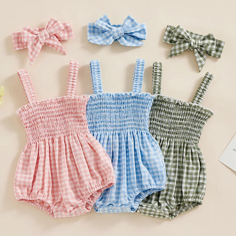 Infant Baby Girl Bodysuit with Headband