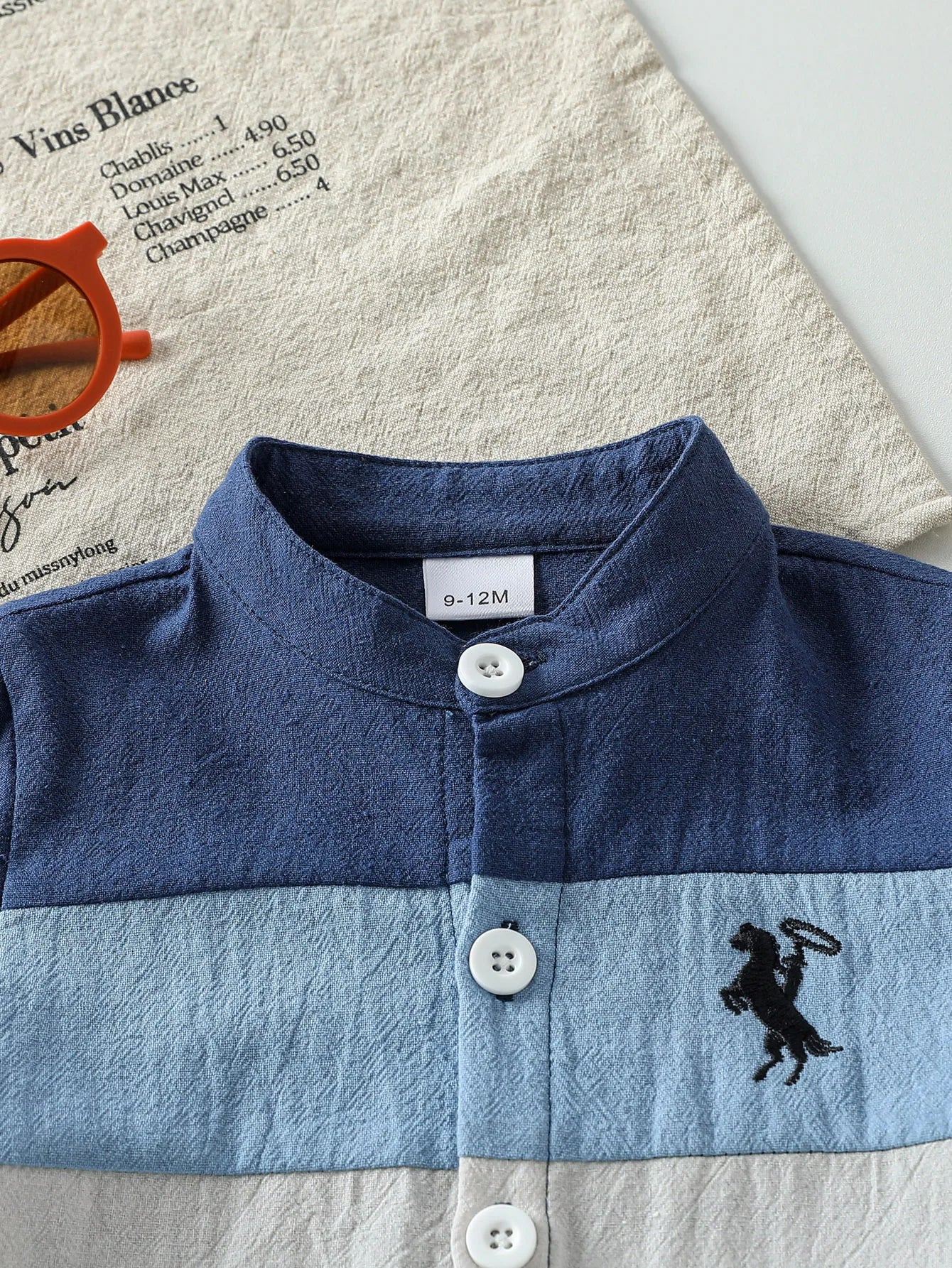 2-Piece Baby Boy Summer Leisure Outdoor Cotton  Breathable Comfort Color Patchwork Short Sleeve Shorts Set Pattern 1-3Y