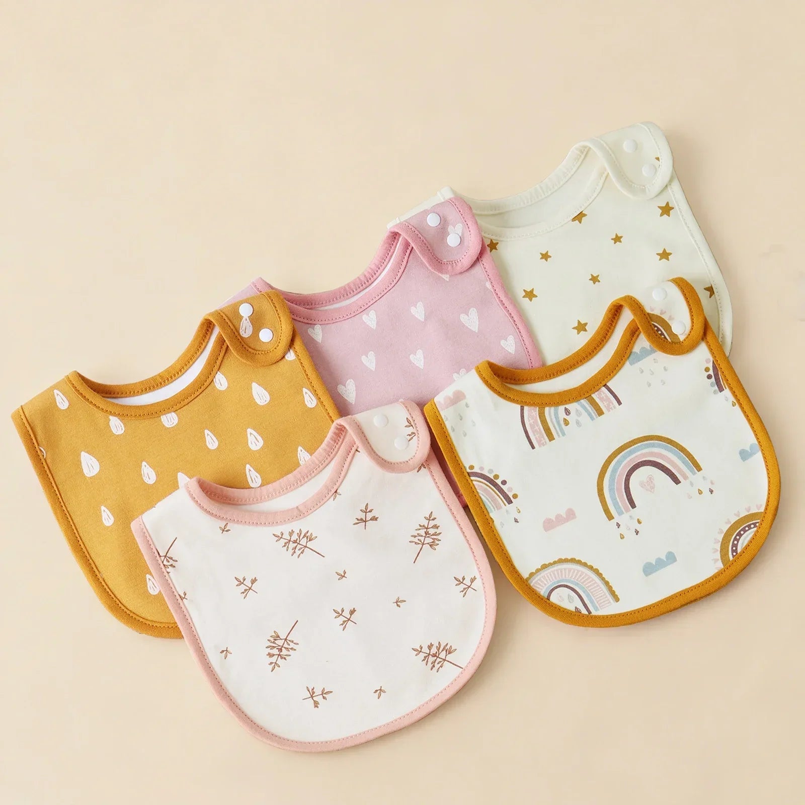 5 Pcs/set Baby Bibs