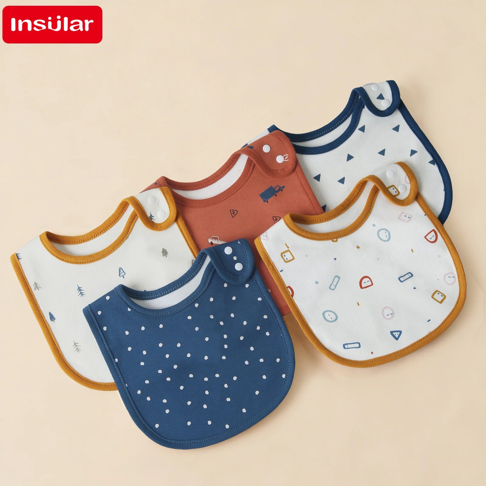 5 Pcs/set Baby Bibs