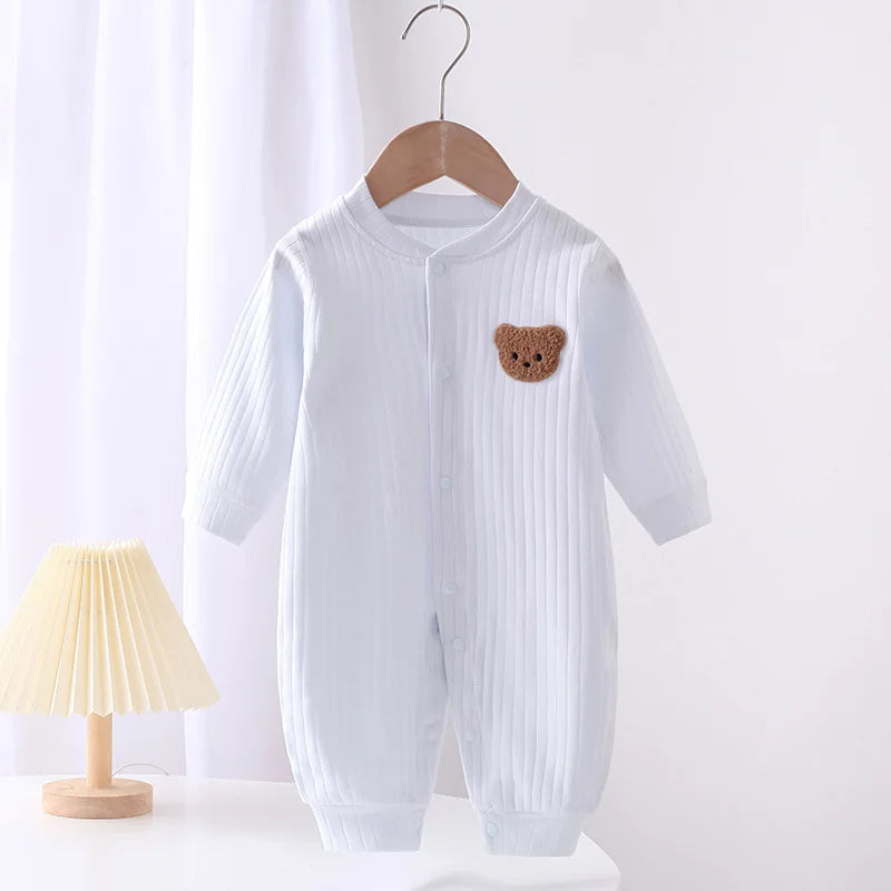 Infant Baby Girls Boys Knitted Jumpsuit Toddler Long Sleeved Knitting Romper