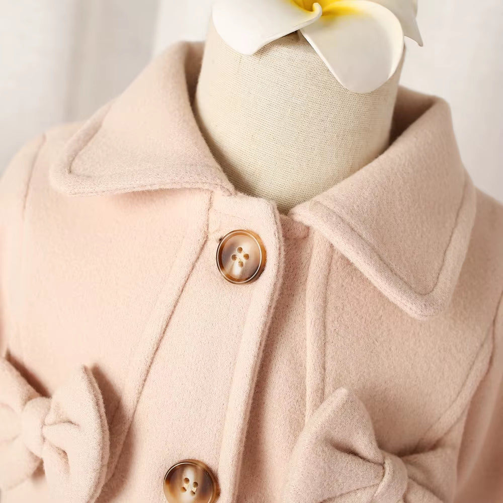 Autumn Winter Baby Clothes for Girl Classic Beige Coat for Baby Girl Korean Outfit